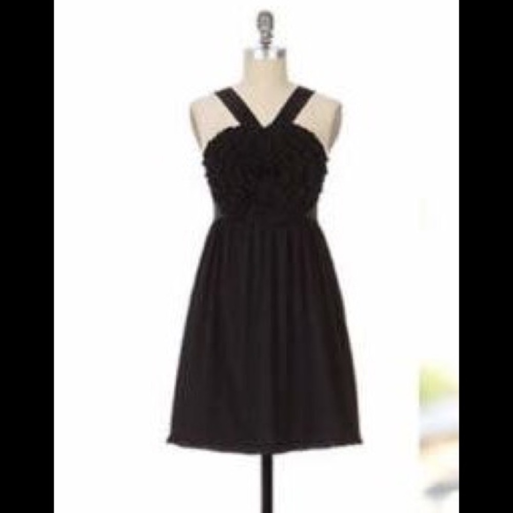 Burlap dress in black